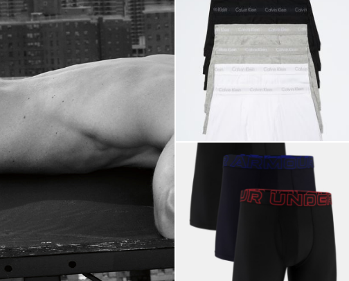 Men underwear cover photo collage
