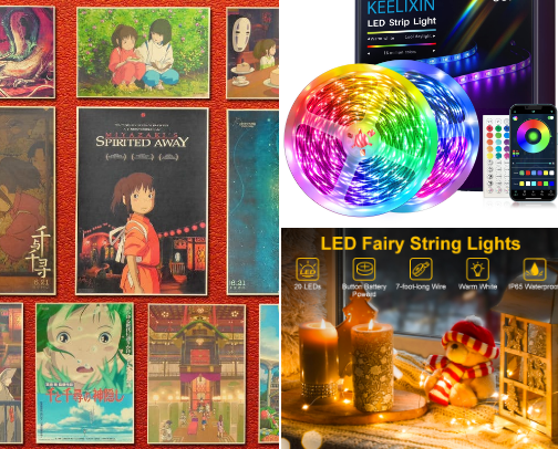 What’s in my room (decor and accessories)! cover photo collage