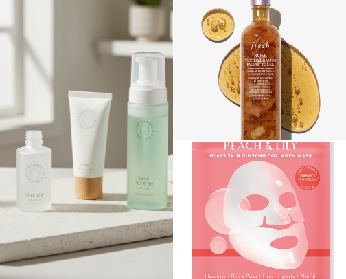 My skin obsessions lately😍 Products I WILL buy again! cover photo collage