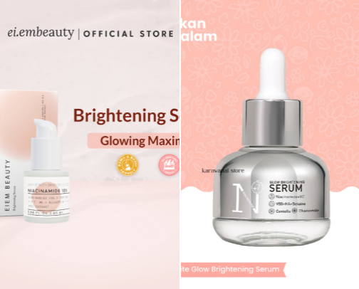 Viral Brightening Serum – makes your skin glow ✨ cover photo collage