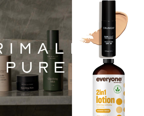 Clean beauty products you'll find in my bathroom cover photo collage