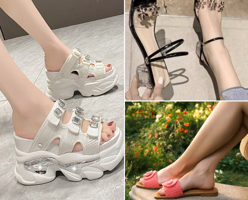 Fashion slipper/ Sandal Recs cover photo collage