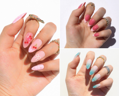press on nails 💅🏼 cover photo collage