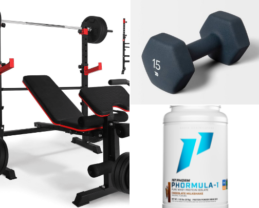 New YEAR new YOU: At Home Workout and fitness Essentials! cover photo collage