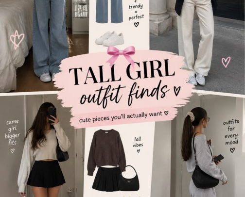 Long Legs, Perfect Fit: Fashion Finds for Tall Girls cover photo collage