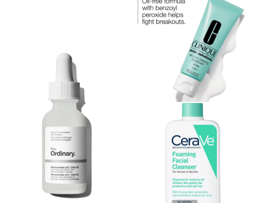 Skincare products I swear by🧖‍♀️ cover photo collage