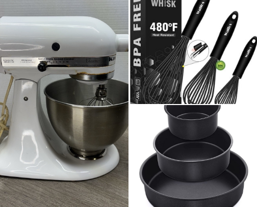 Let's Bake It: Essential Tools For Baking cover photo collage