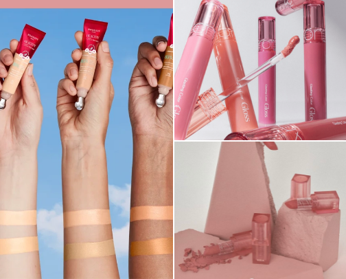affordable makeup recommendations for deep autumn/winter girls cover photo collage