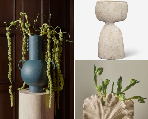 My Top Organic Modern Vases for $100 or Less cover photo collage