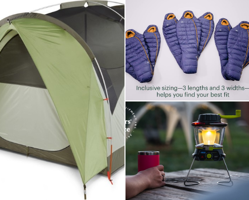 Camping supplies 🏕️ cover photo collage