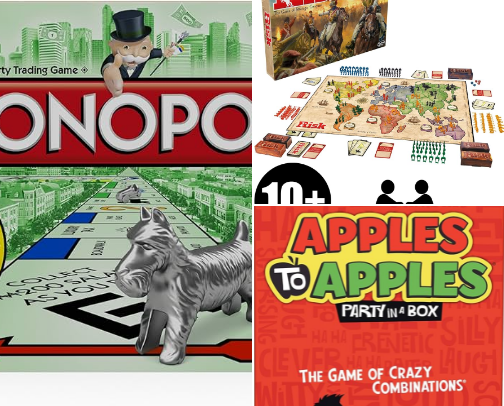 Favorite and/or memorable board games. cover photo collage