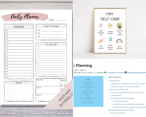 Digital Products that might help you cover photo collage