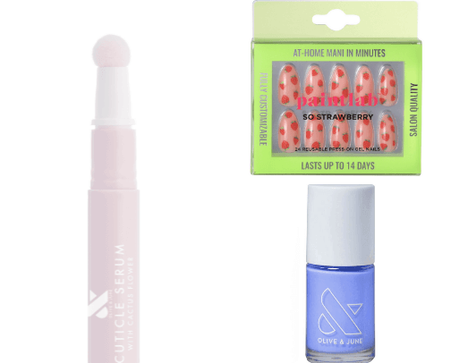 Beauty products under 30$ cover photo collage