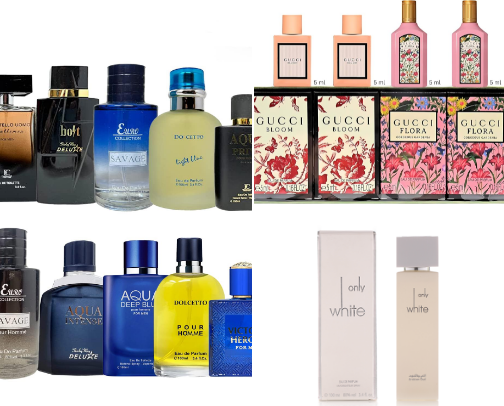 Perfumes & Colognes cover photo collage