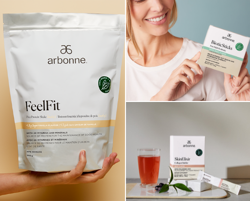 ARBONNE VEGAN ENERGY, COLLAGEN BUILDER AND GUT HEALTH. TOP ARBONNE NUTRITION cover photo collage