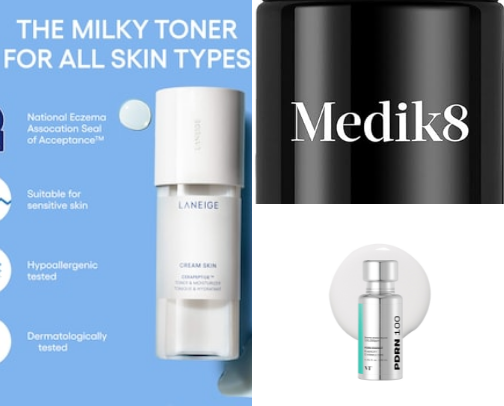 Anti-Aging Skincare Must Haves from a girl who just turned 40! cover photo collage
