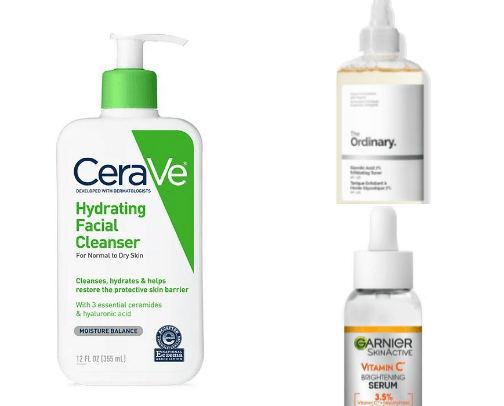 Skincare essentials cover photo collage