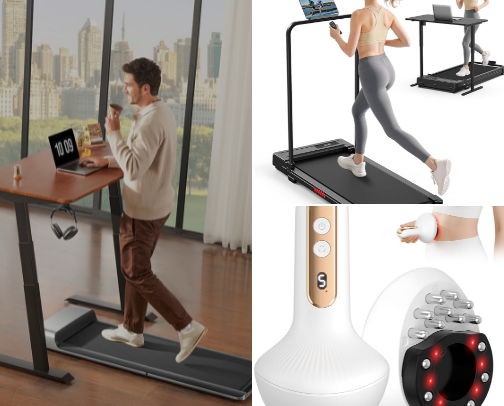 Exercise equipment cover photo collage