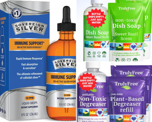 Natural Supplements and Non-toxic Living cover photo collage