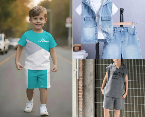 Summer Vacation: Boys' Edition cover photo collage