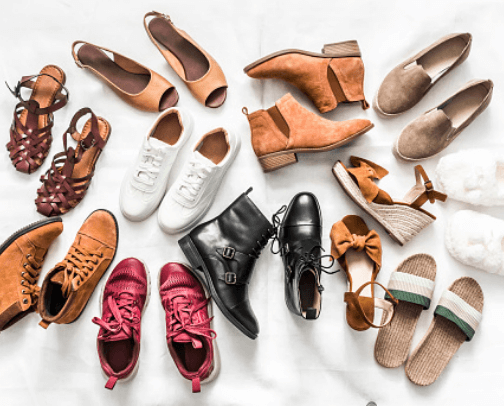 Footwear cover photo collage