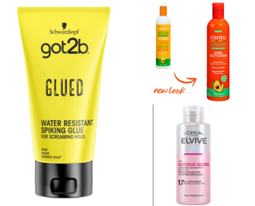 Products for hair curly, straight and shiny✨ cover photo collage