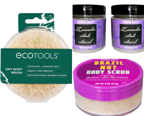 Body exfoliation cover photo collage