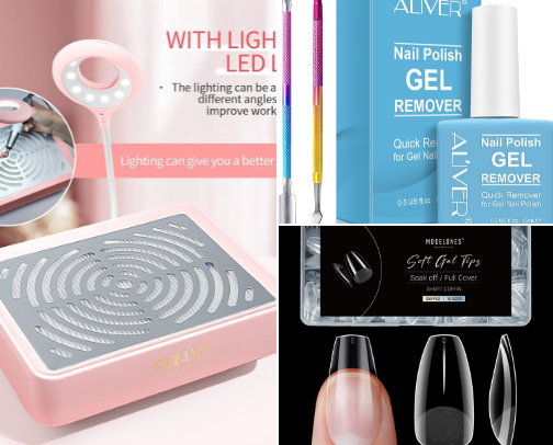 Nail stuff 💅 cover photo collage