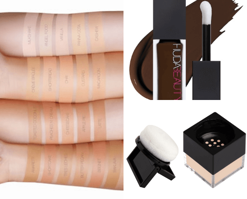 Huda Beauty cover photo collage