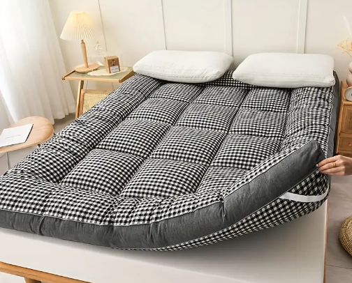 Relaxing and comfortable foam mattress cover photo collage