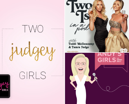 Podcasts I Can't Stop Listening To cover photo collage