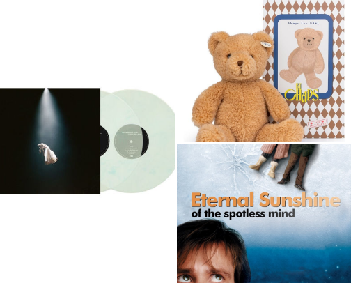 pov: she's listening to eternal sunshine deluxe: brighter days ahead cover photo collage