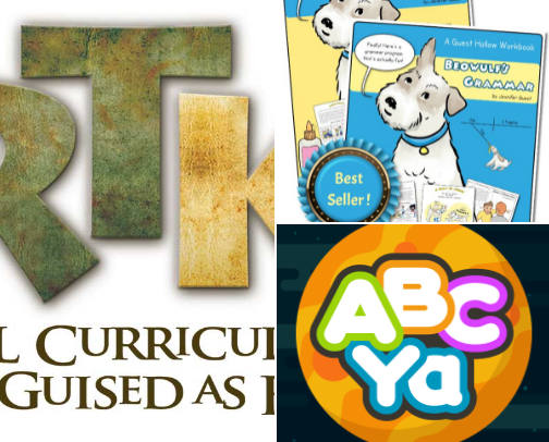 Secular Homeschool Curriculum & Books cover photo collage