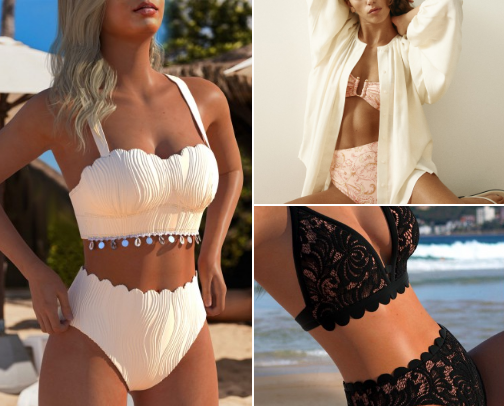Swim Suit Time! 🌞👙🌊🏖️⛵️🚤🛥️🐚🏄‍♀️ cover photo collage