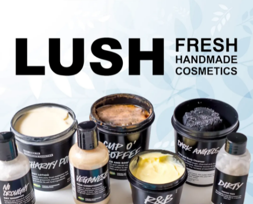Lush products, natural shampoos, soaps, bath bombs and so much more..... cover photo collage