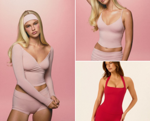 ‘It’ girl activewear sets cover photo collage