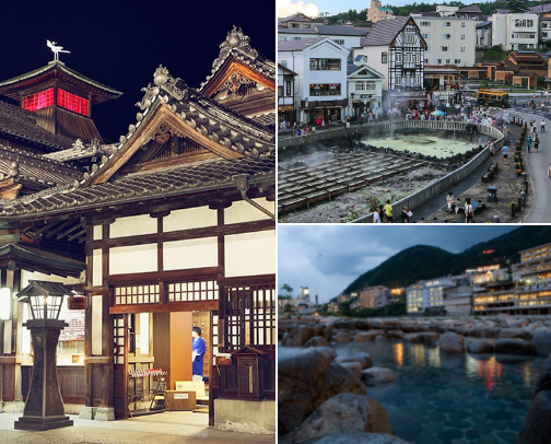 Soak in Serenity: 20 Must-Visit Hot Springs Across Japan cover photo collage