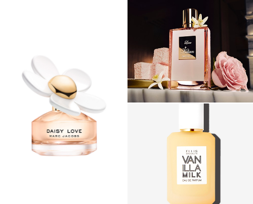 Vanilla perfumes 🍦 cover photo collage