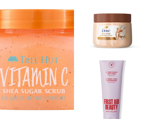 My Favorite Body Exfoliators cover photo collage