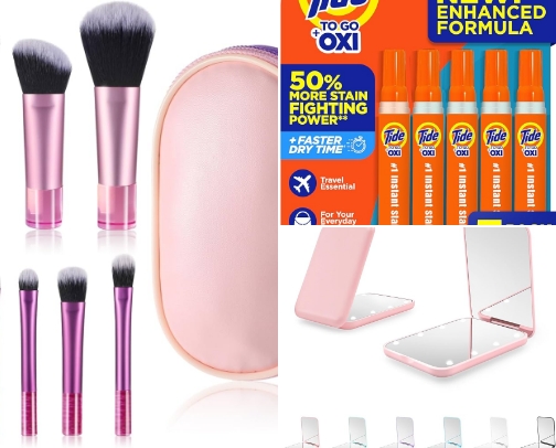 Purse essentials cover photo collage