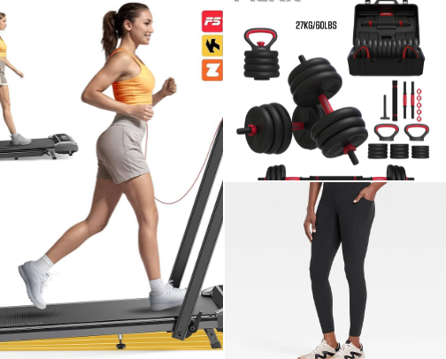 Fitness Must Haves cover photo collage