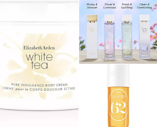 the best fragrances for your body 🤍 cover photo collage