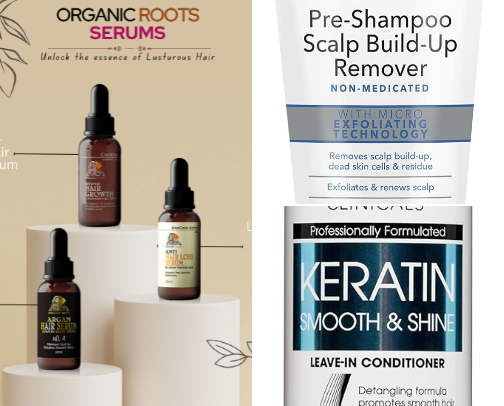 Anti-Hair Fall Care Kit Items cover photo collage