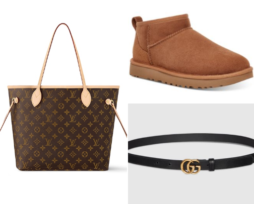 Luxury items that all women want for a gift cover photo collage