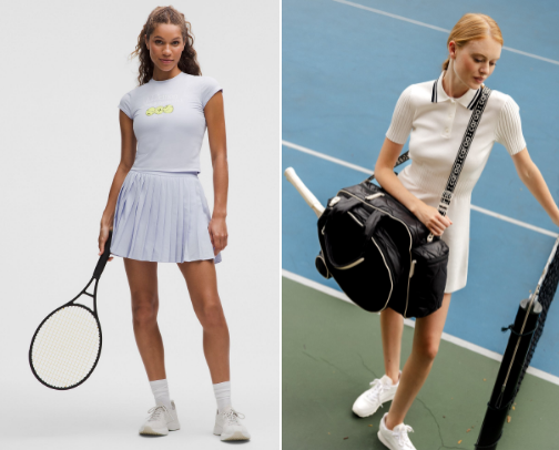 Cute skirts improve your tennis game. cover photo collage