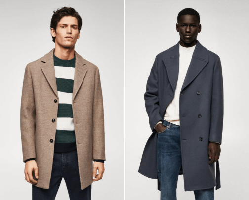 Coats for him cover photo collage