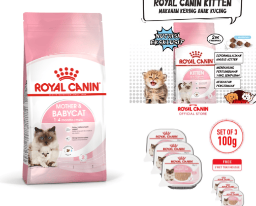 Makanan kucing cover photo collage