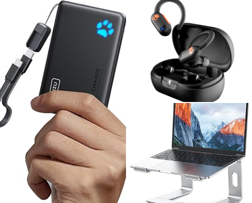 College Girl Tech & Gadget Essentials cover photo collage