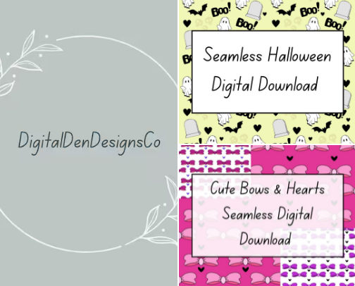My Etsy Store! cover photo collage