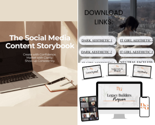 Ready-to-use digital downloads cover photo collage